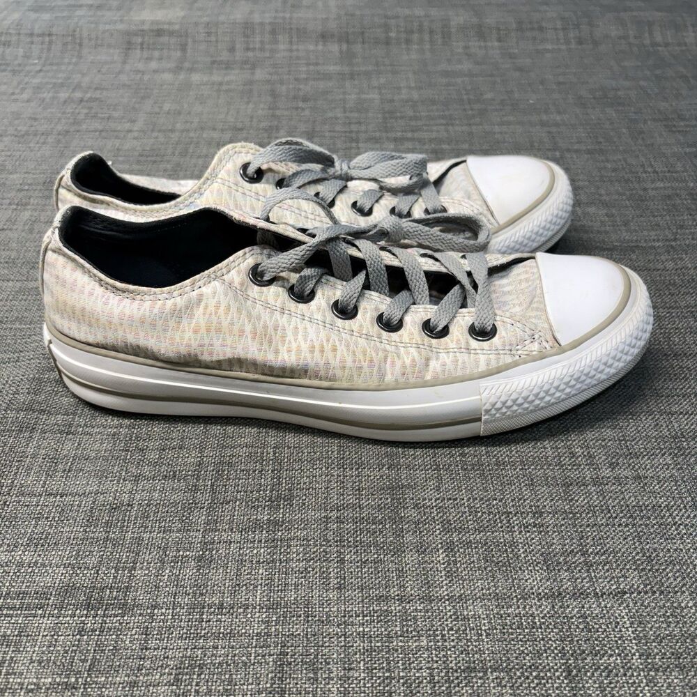 CONVERSE All Star Diamond Rainbow Iridescent Casual Sneaker Wmns Sz 7.5 54049F